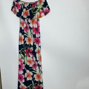 Floral Off the Shoulders BodyCon Dress 🌺💙